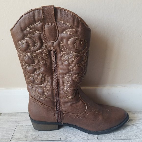 Cat and Jack Girlโs Western Boots Size 5 - Picture 8 of 9